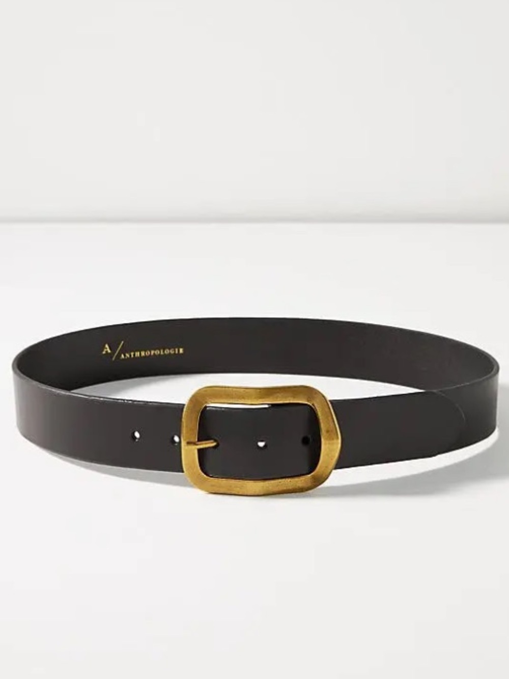 Anthropologie Square Buckle Leather Belt NWT